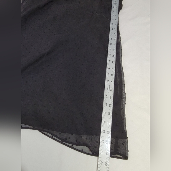 ELLE Swiss Dot Halter Dress Size XS Sleeveless Shift - Picture 6 of 10